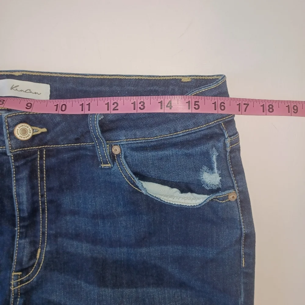KanCan Cuffed Bermuda Mid Rise Jean Shorts Women's Sz 31
